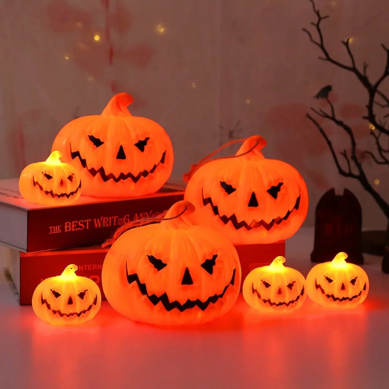 Landscape Spike Light - Linterna de calabaza para Halloween, lámpara