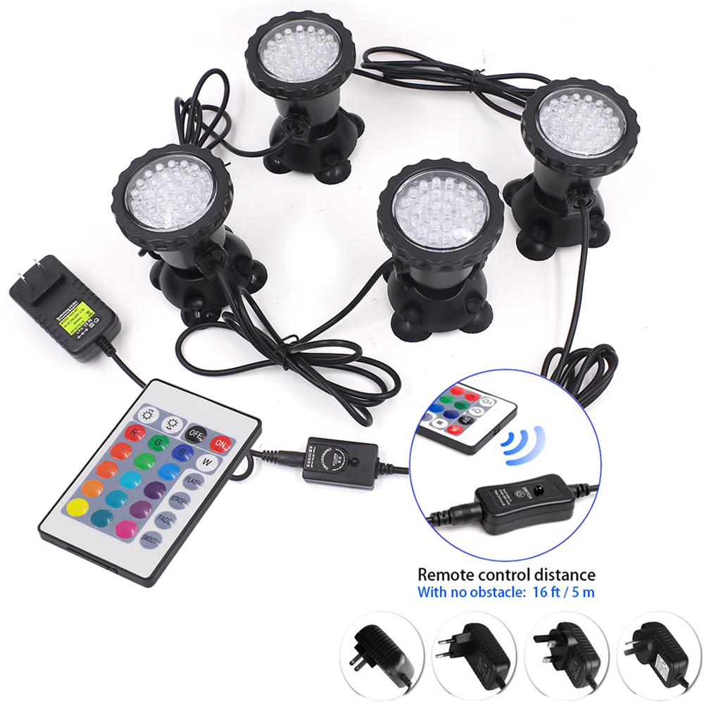 Pond Light Submersible - Luz LED subacuática RGB IP68, lámpara