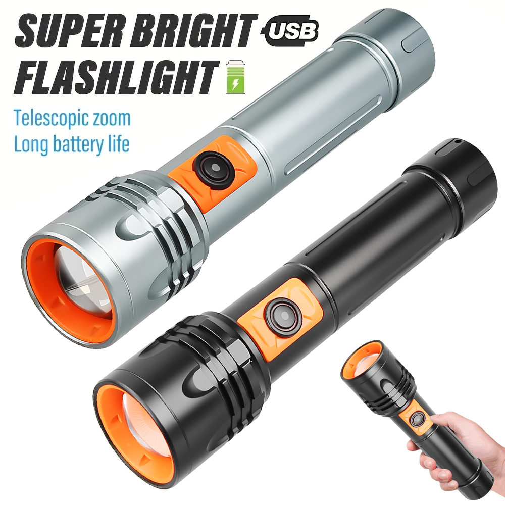 Outdoor Lighting Usb - Linterna LED de alta potencia, linterna