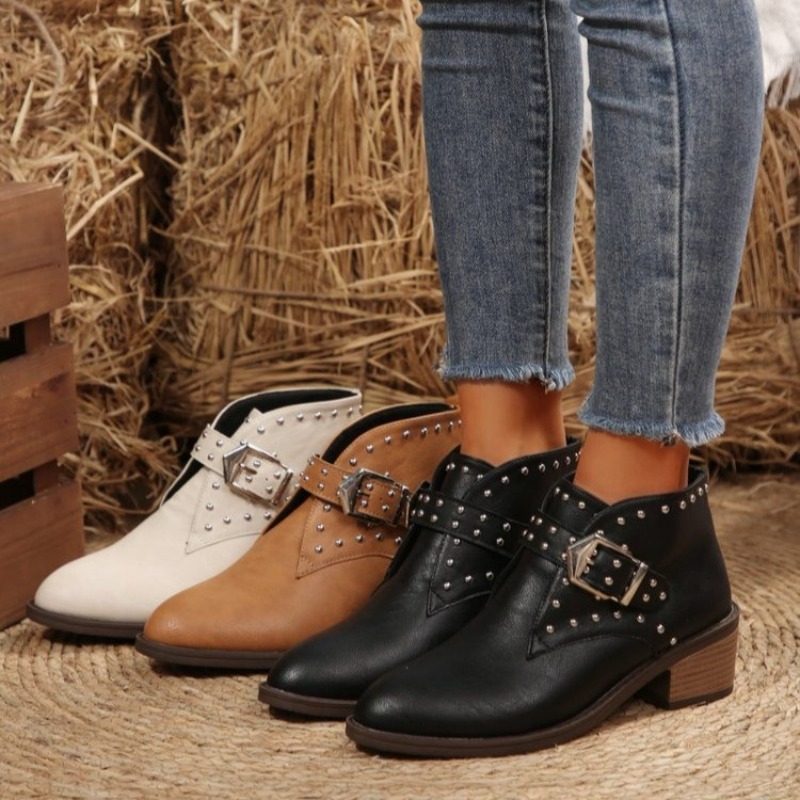 Outdoor Lighting Modern - Botas casuales de mujer con tacón