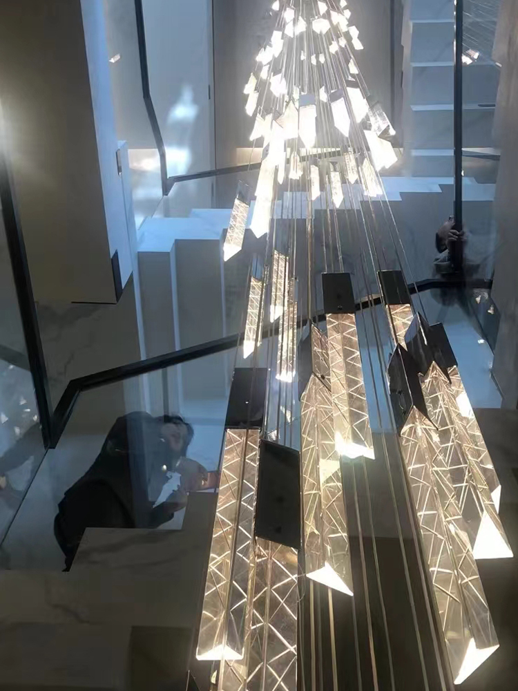 Outdoor Lighting Pendant - Lámpara colgante de cristal para sala