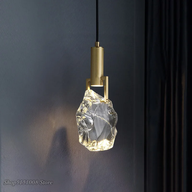 Outdoor Lighting Pendant - Luces colgantes Led de cristal, lámpara