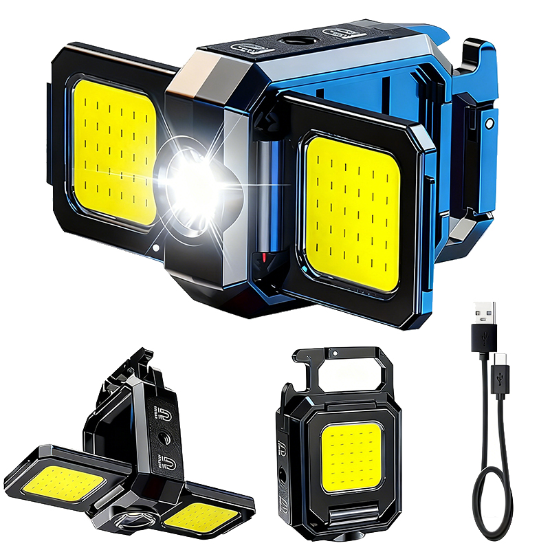Outdoor Lighting Usb - Mini linterna llavero luz COB luz