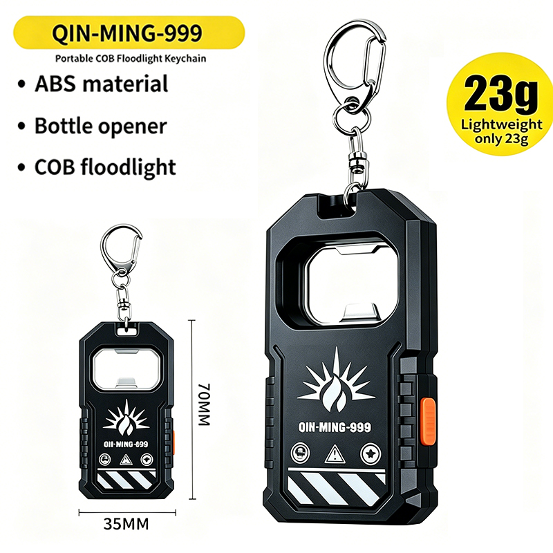 Outdoor Lighting Usb - Linterna LED COB portátil con llavero,