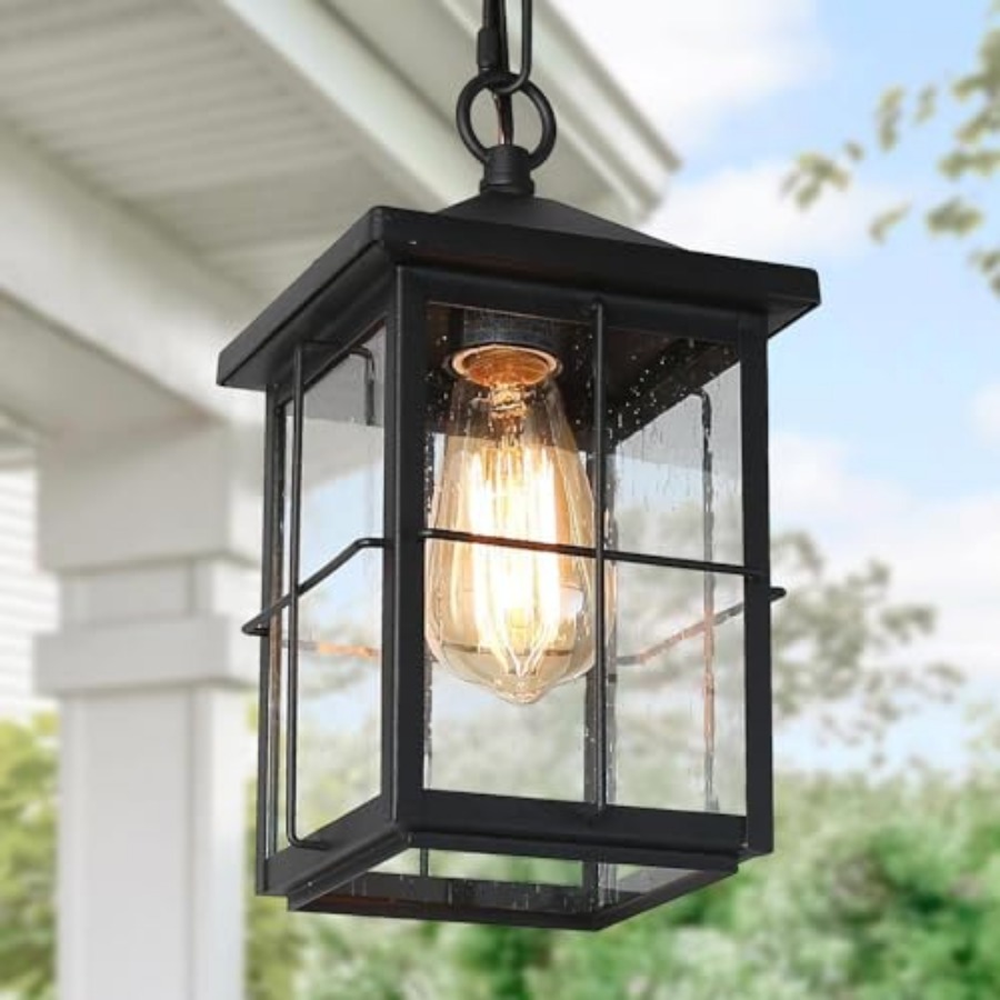 Outdoor Lighting Pendant - Lámpara Colgante para Exteriores, Estilo Rústico,