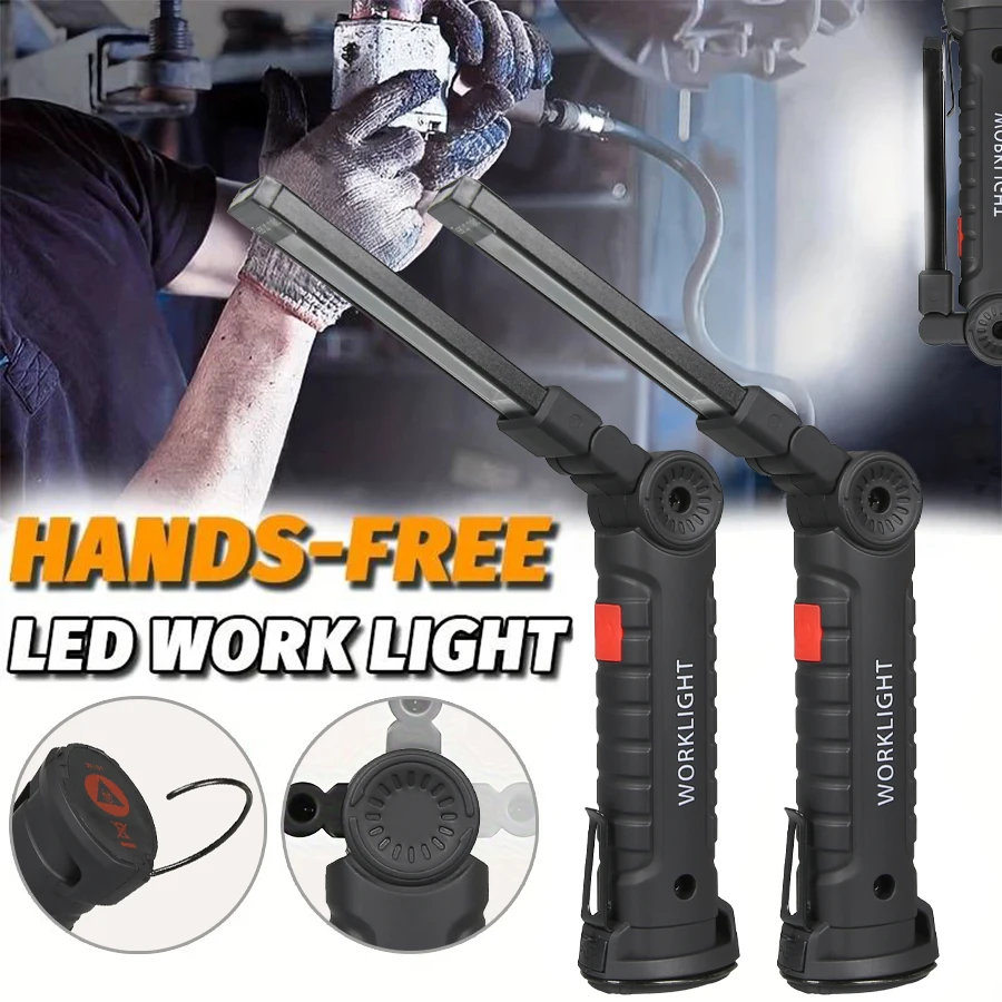 Outdoor Lighting Usb - Nueva Linterna LED COB Portátil, Recargable