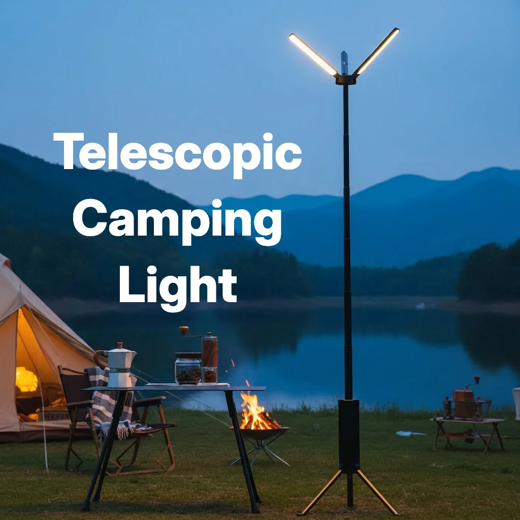Outdoor Lighting Poles - Lámpara de Camping Telescópica Recargable de