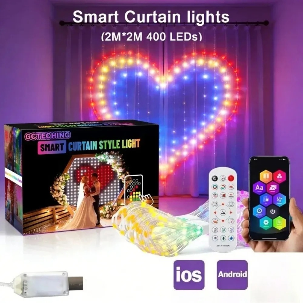 Luces LED de cortina de píxele - Outdoor Lighting And Decor reseña y precio