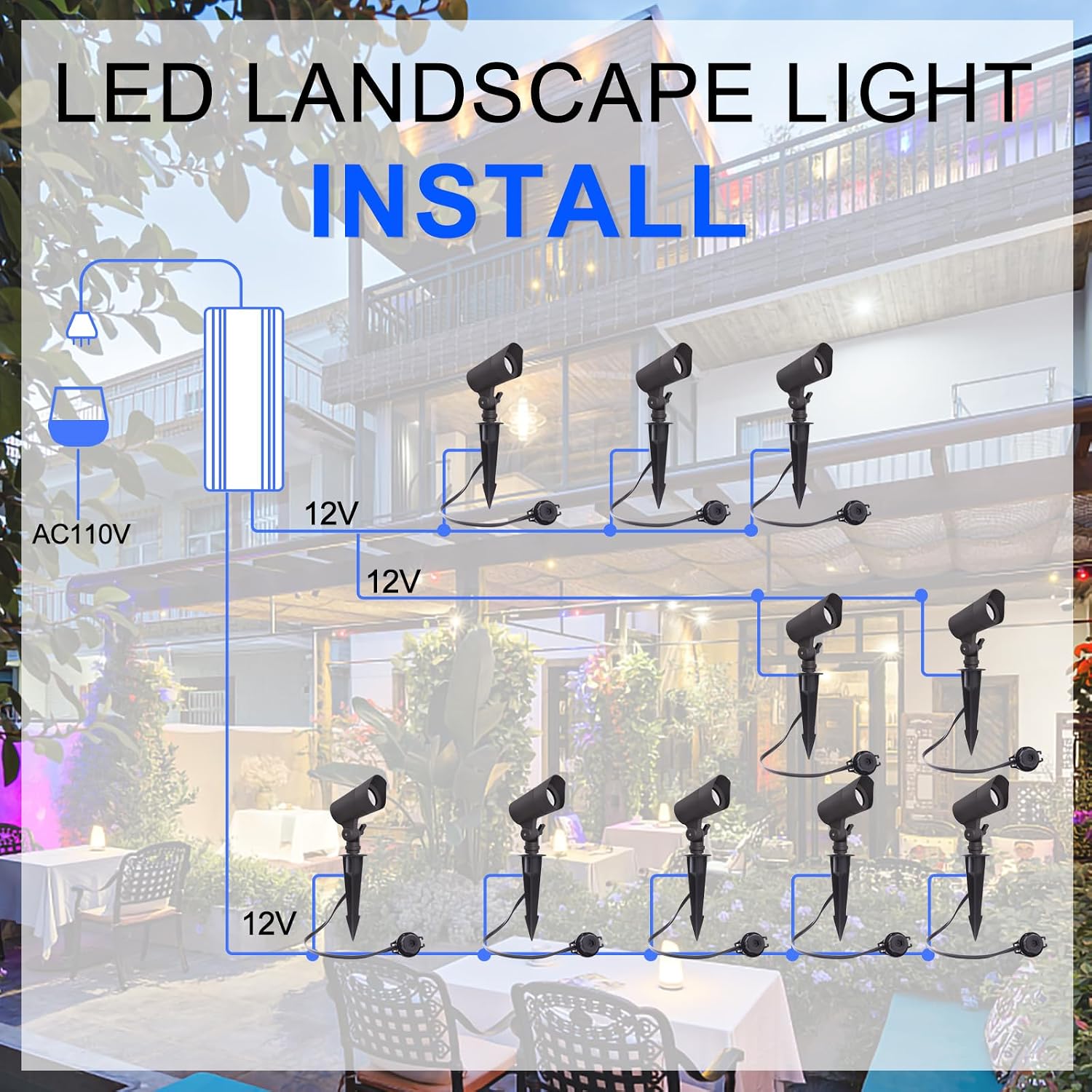 Luces LED de Bajo Voltaje 12V  - Landscape Spike Light reseña y precio