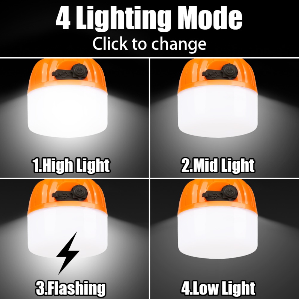 Lámpara portátil para acampar, - Outdoor Lighting Usb reseña y precio
