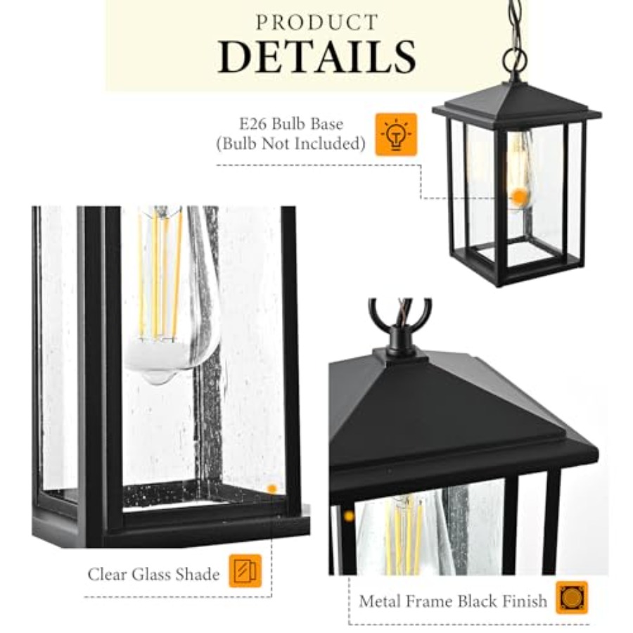 Lámparas Colgantes para Exteri - Outdoor Lighting Pendant reseña y precio
