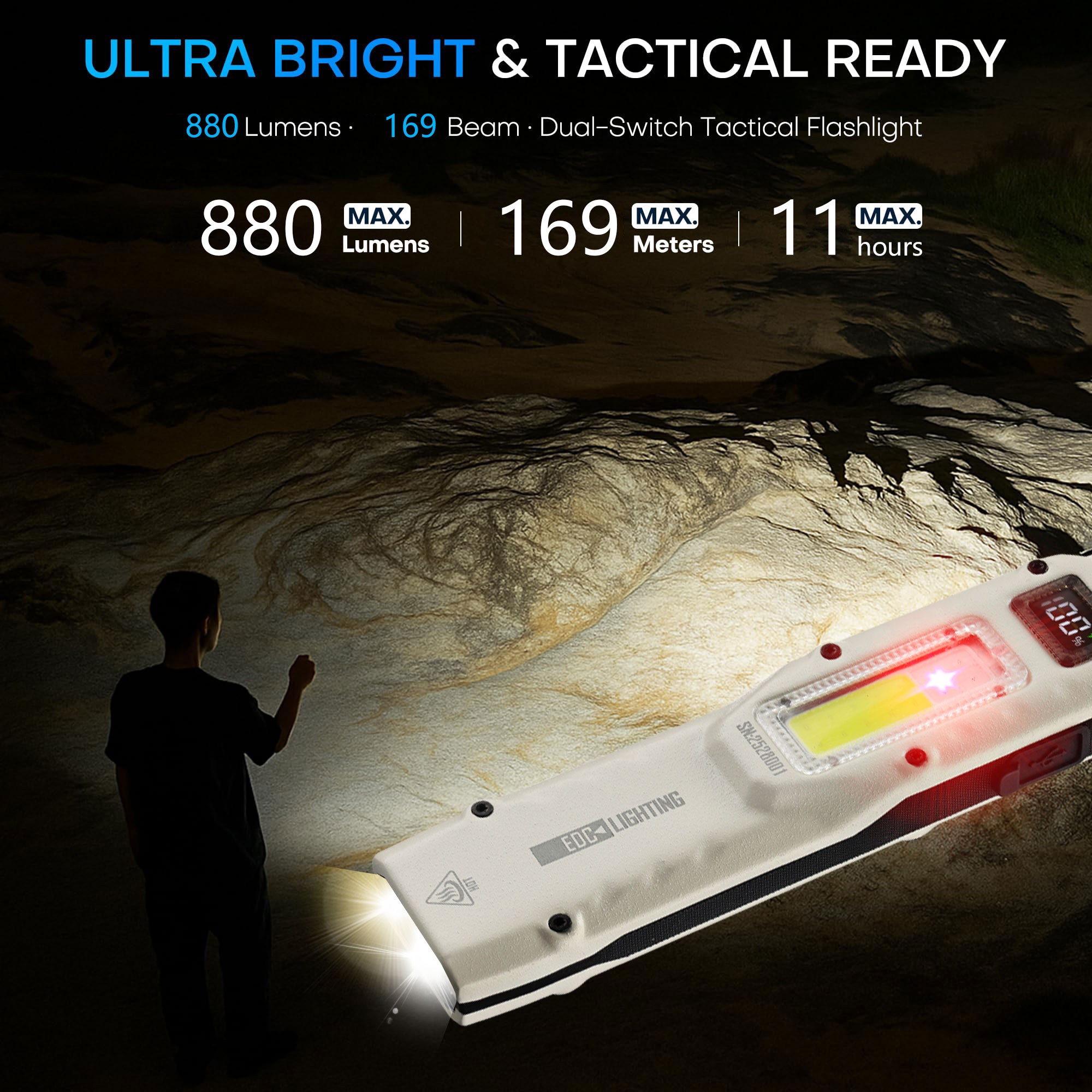 Linterna DE TRABAJO táctica ul - Outdoor Lighting Panel reseña y precio