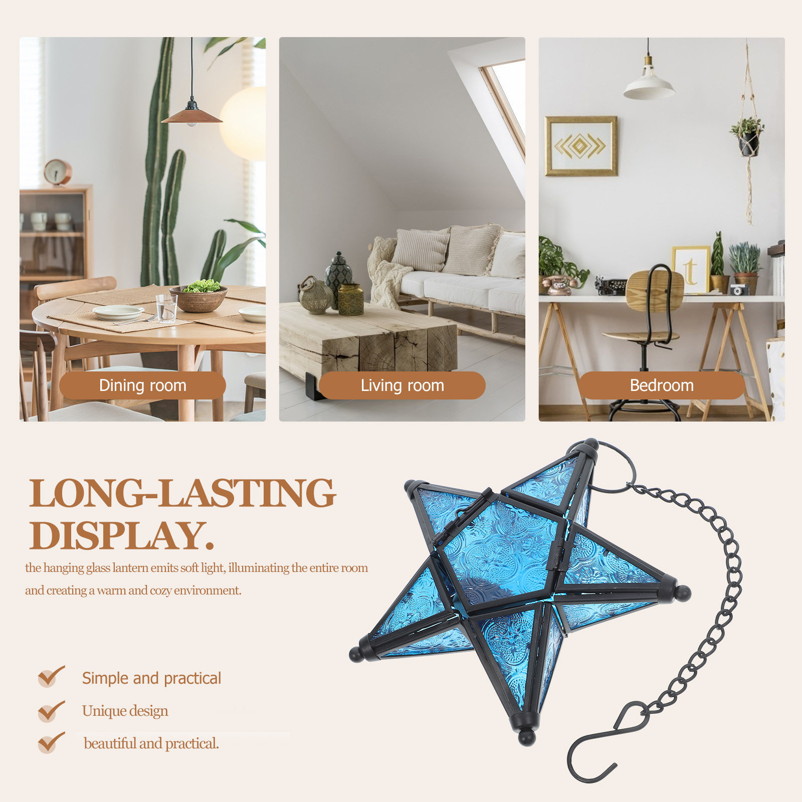 Lámpara decorativa de cristal  - Lighting Wedding Outdoor reseña y precio