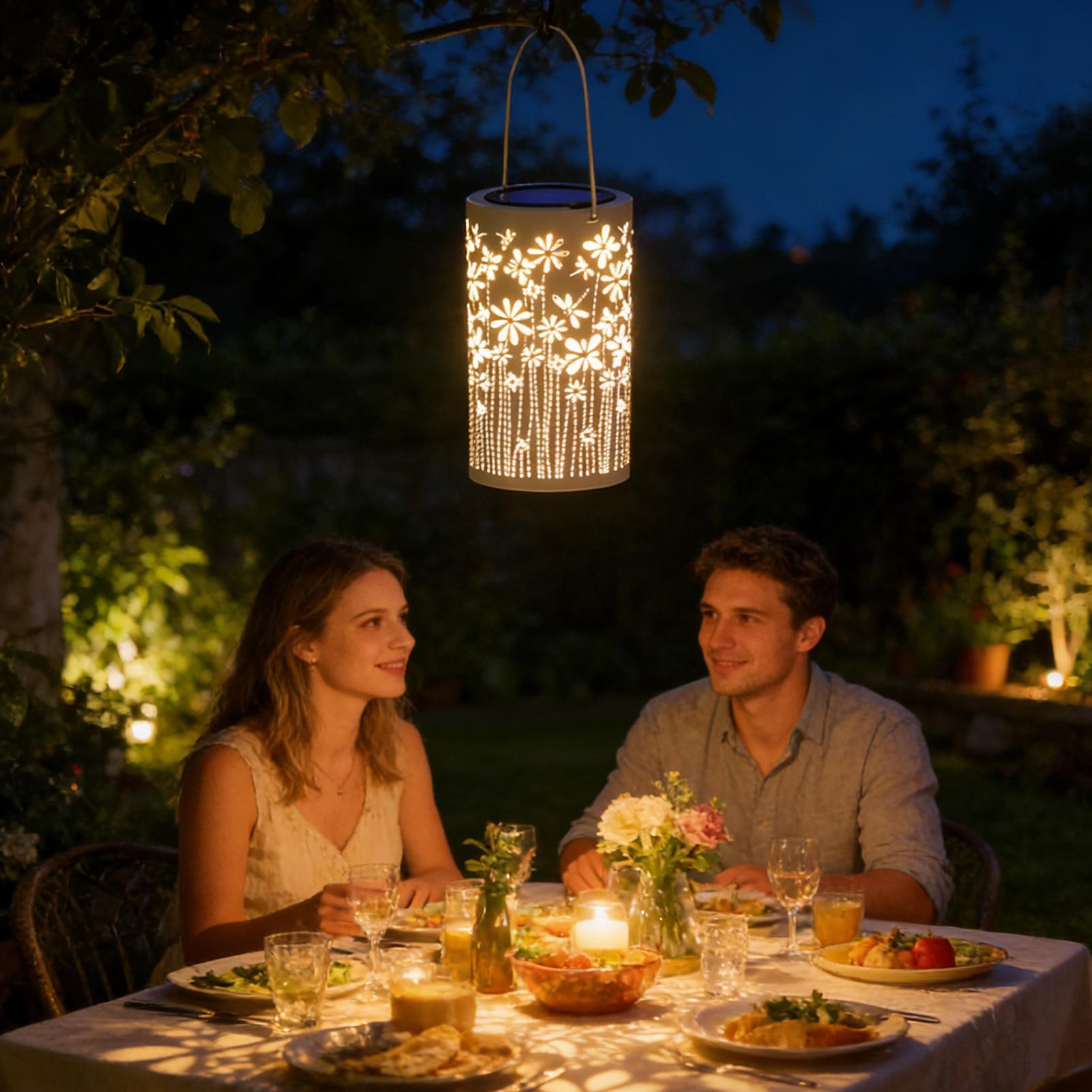 Faroles solares colgantes, lám - Outdoor Lighting Yard reseña y precio