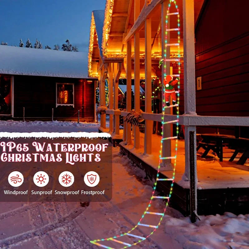 Luces LED de Navidad, Cadena d - Outdoor Lighting And Decor reseña y precio
