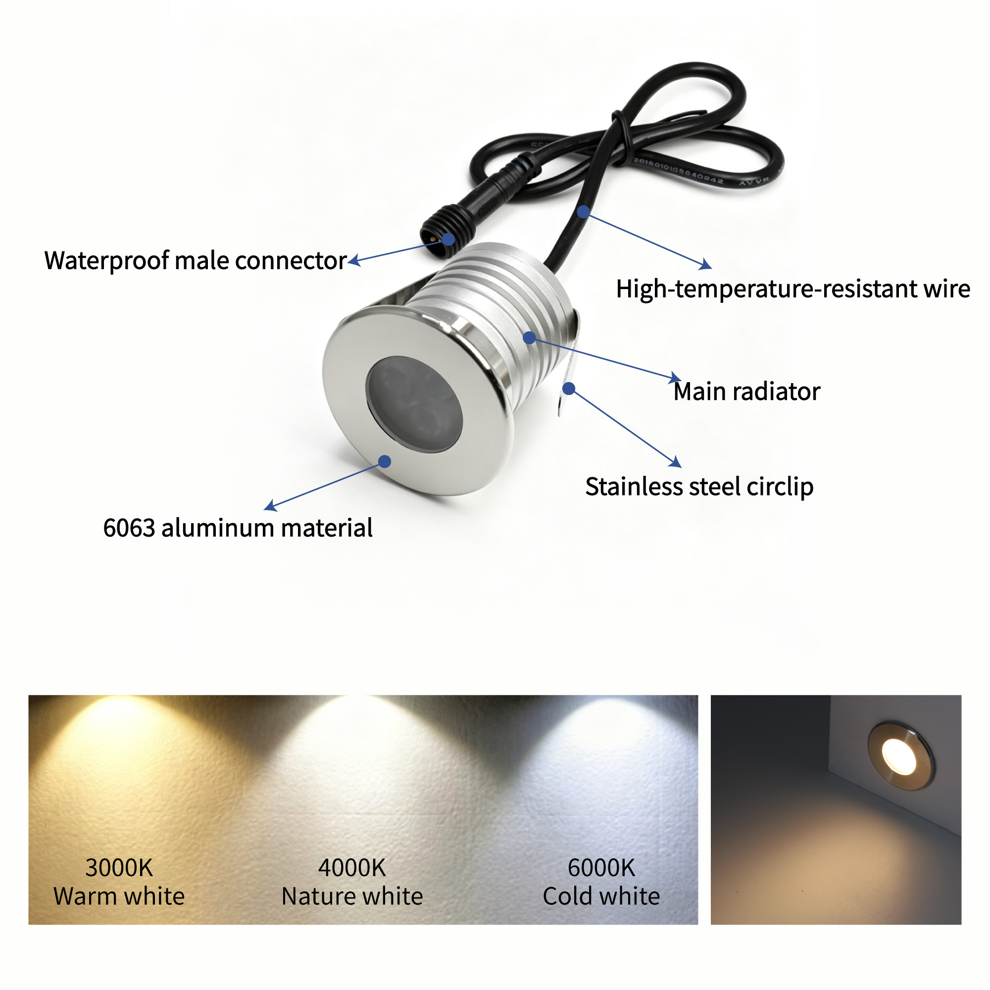 Luz LED subacuática para pisci - Pond Light Submersible reseña y precio