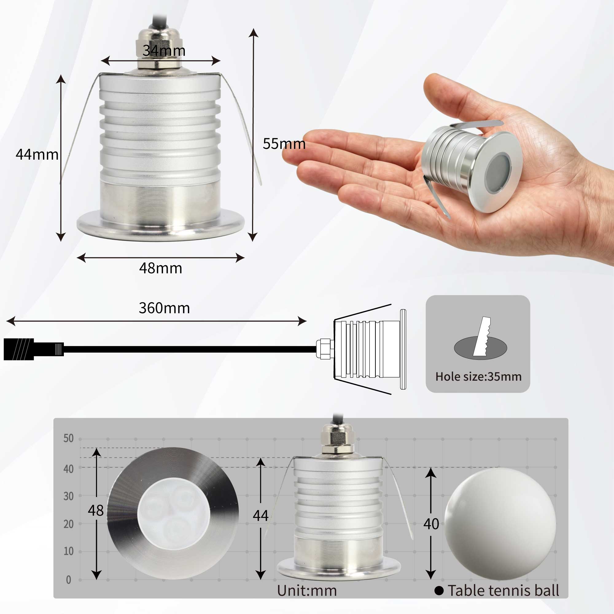 Luz LED subacuática para pisci - Pond Light Submersible reseña y precio