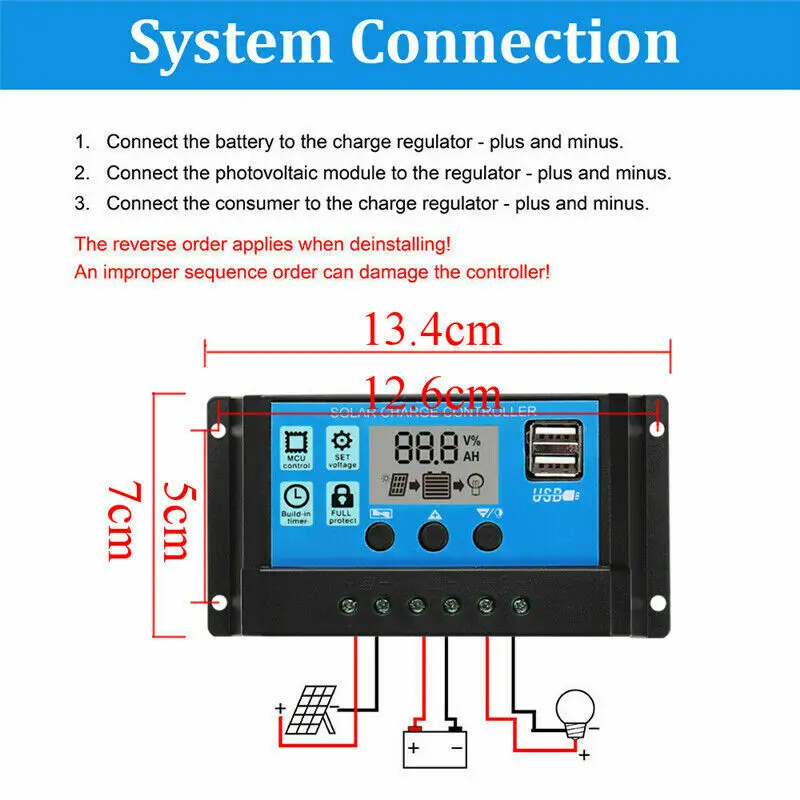 Kit de Panel Solar de 50W, car - Outdoor Lighting Controller reseña y precio