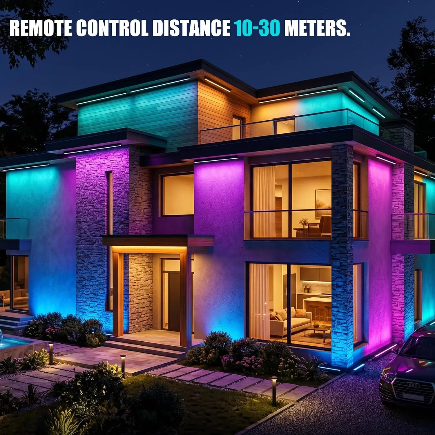 Paquete de 2 Luces RGB para Pa - Outdoor Lighting Controller reseña y precio