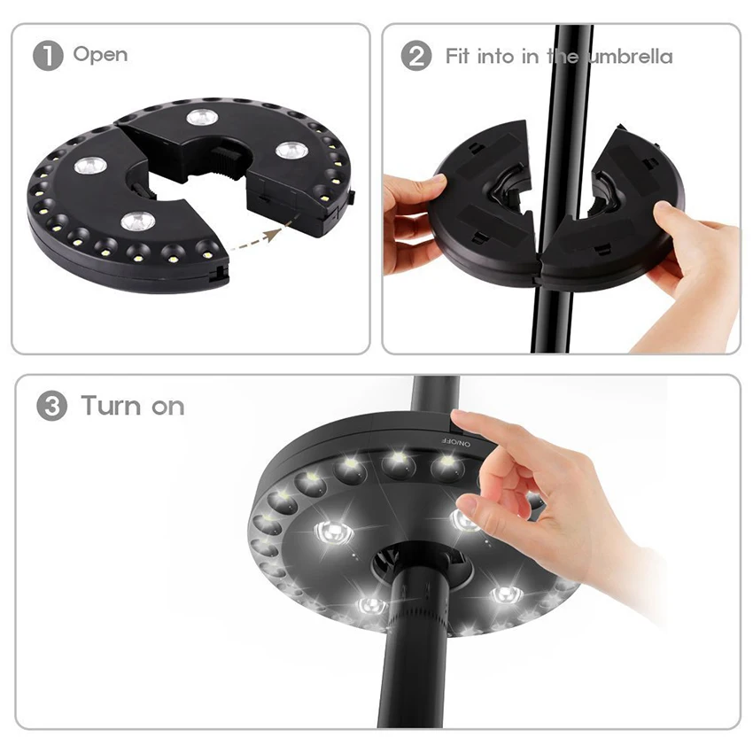 Luz de poste de paraguas súper - Outdoor Lighting Poles reseña y precio