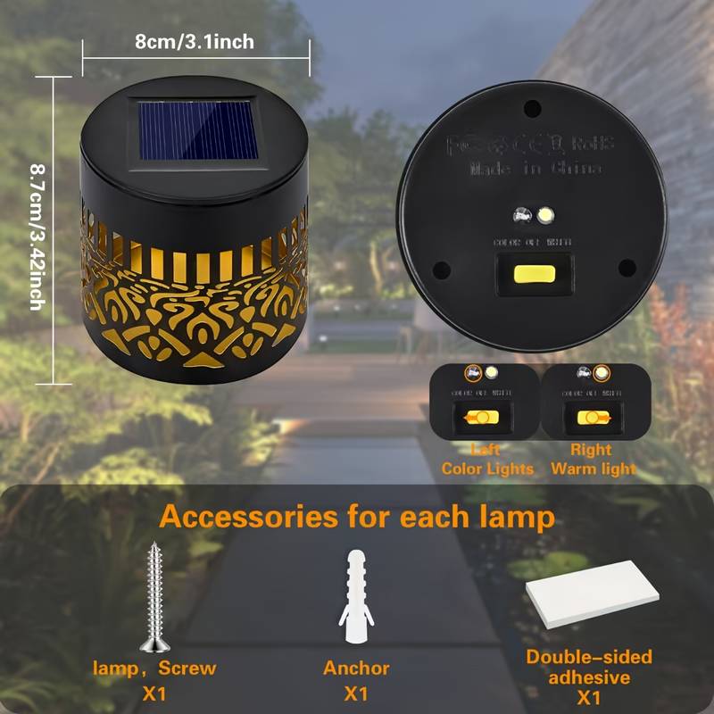 Paquete de 2 luces solares par - Outdoor Lighting Ip65 reseña y precio