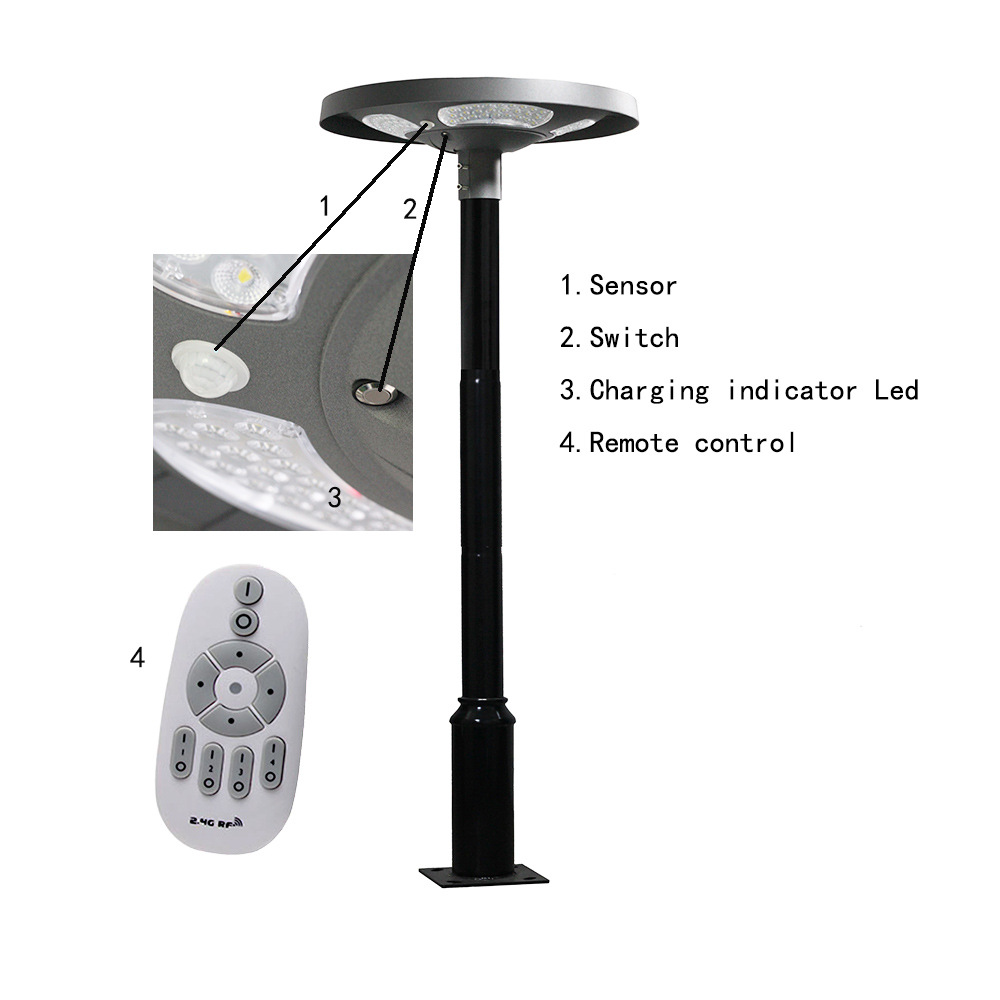Lámpara Solar LED UFO Impermea - Outdoor Lighting Poles reseña y precio