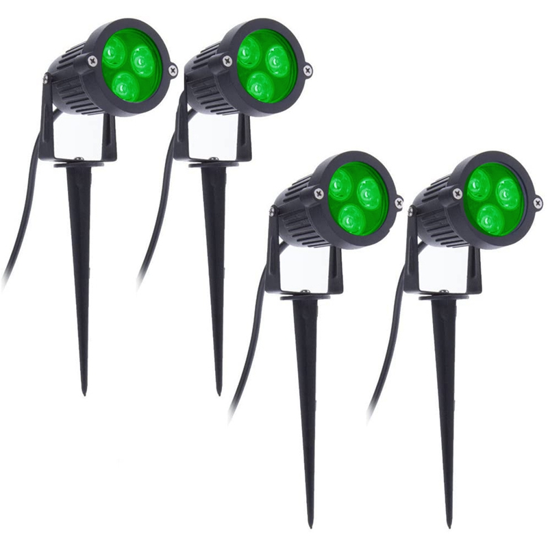 4 luces LED para jardín, 3W, 2 - Landscape Spike Light reseña y precio