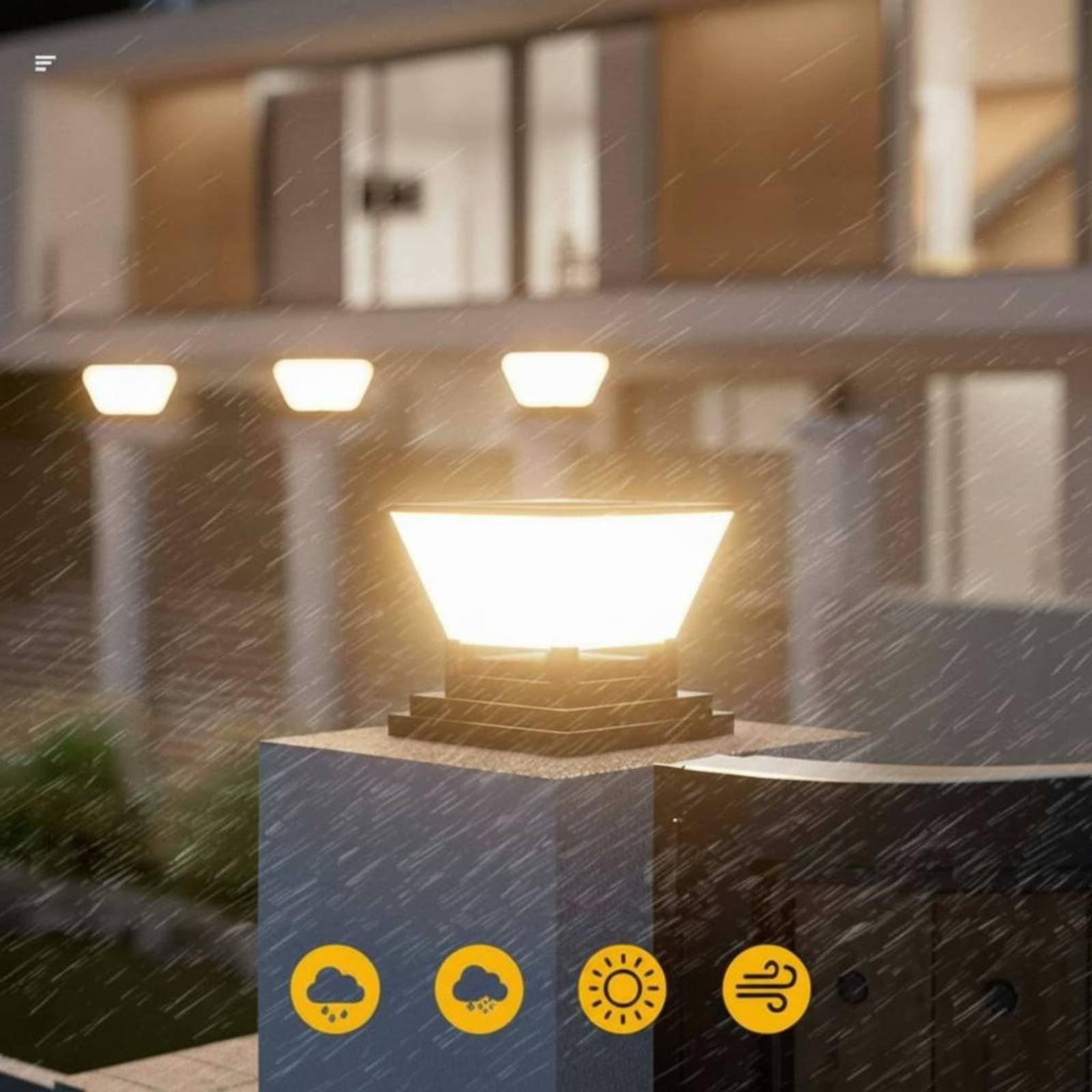 Lámpara Solar para Poste, Resi - Outdoor Lighting Modern reseña y precio