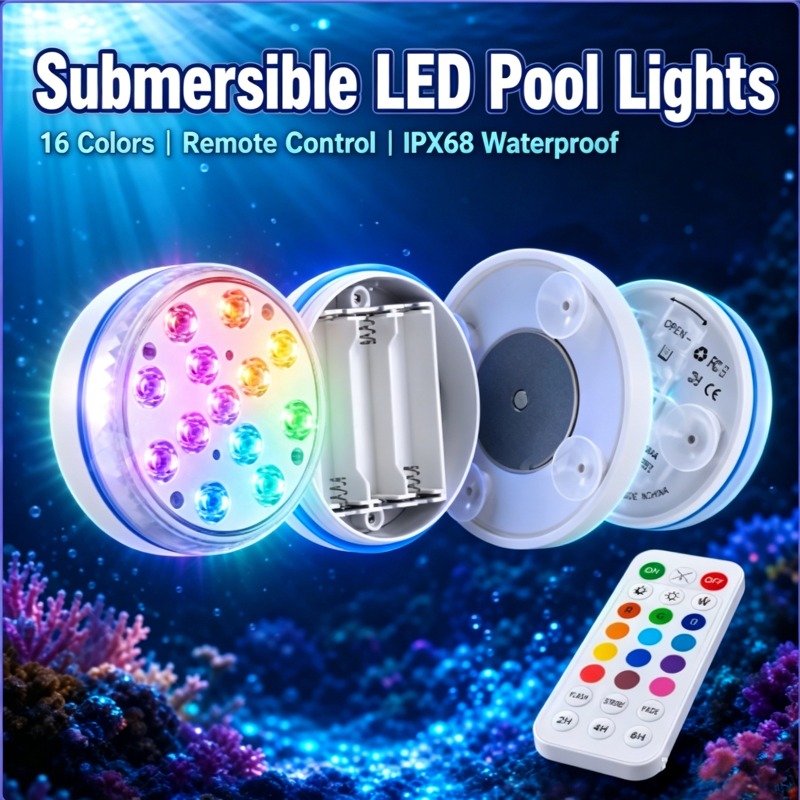 Jardín estanque acuario 13LED  - Pond Light Submersible reseña y precio